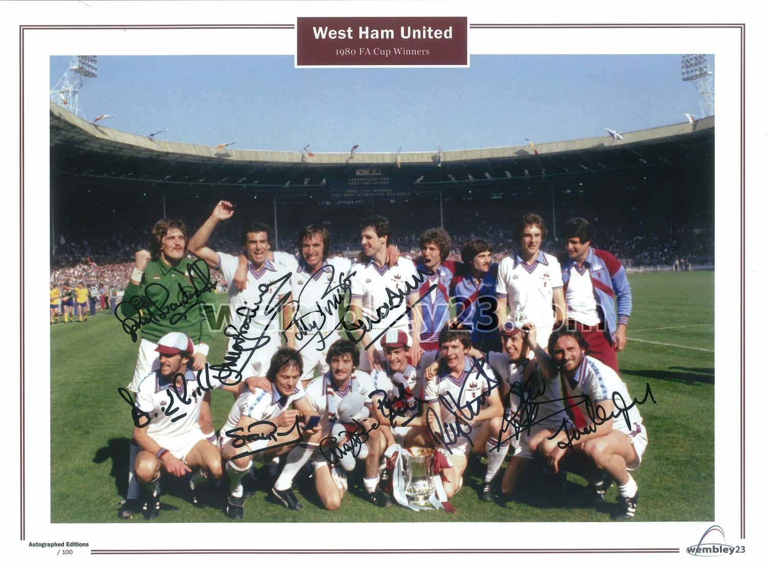 West Ham United 1980 Cup Final Team