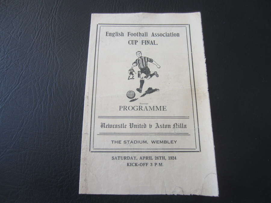 1924 Wembley Cup final pirate  Aston Villa v Newcastle