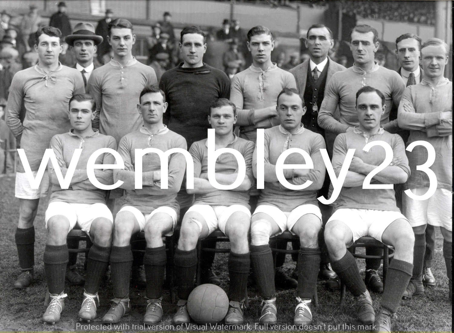 Albert Wilkes reprint Manchester United 1919-20 team