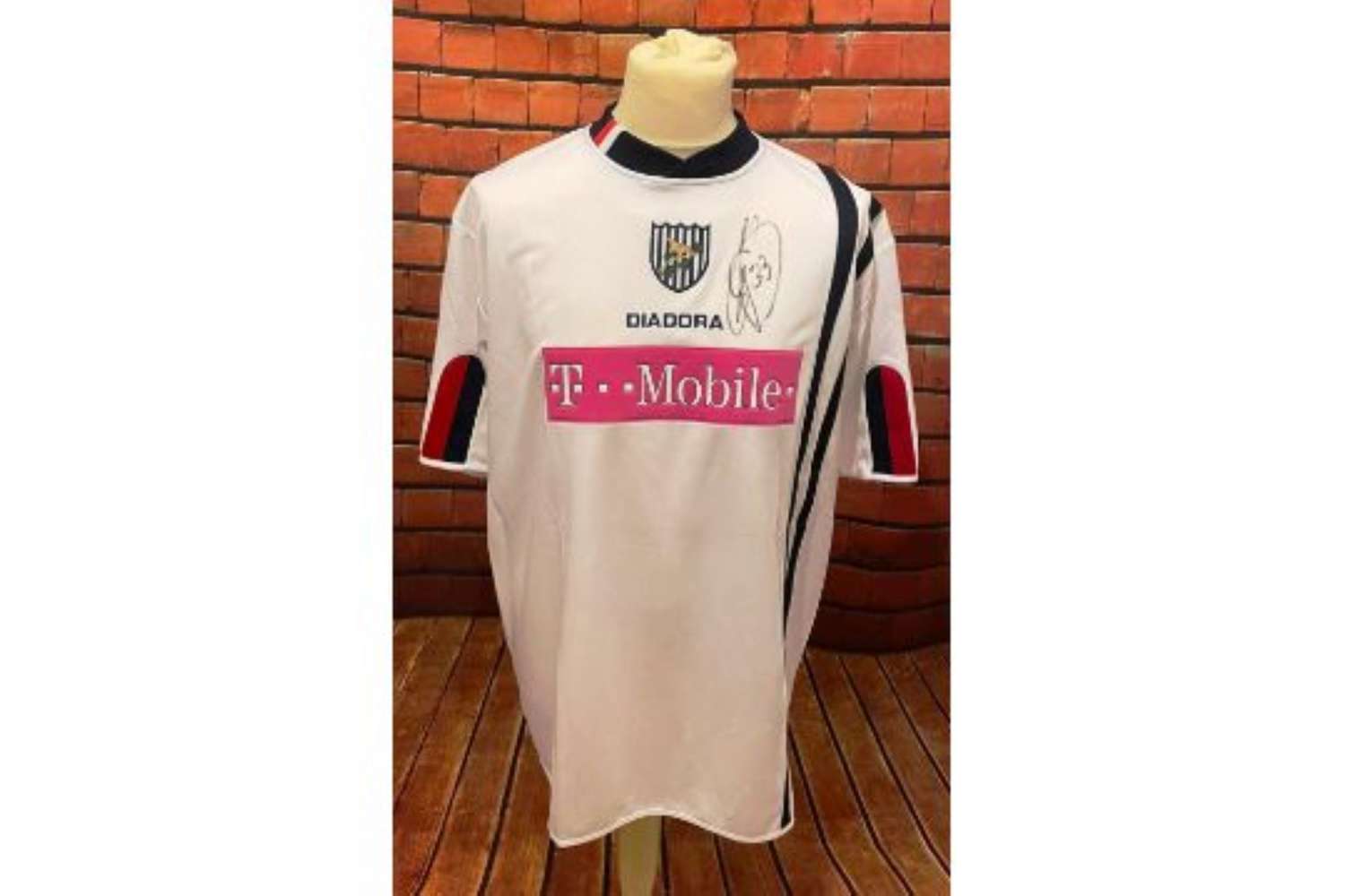 Junici Inamoto West Bromwich Albion Match Worn Signed Shirt 2005/06