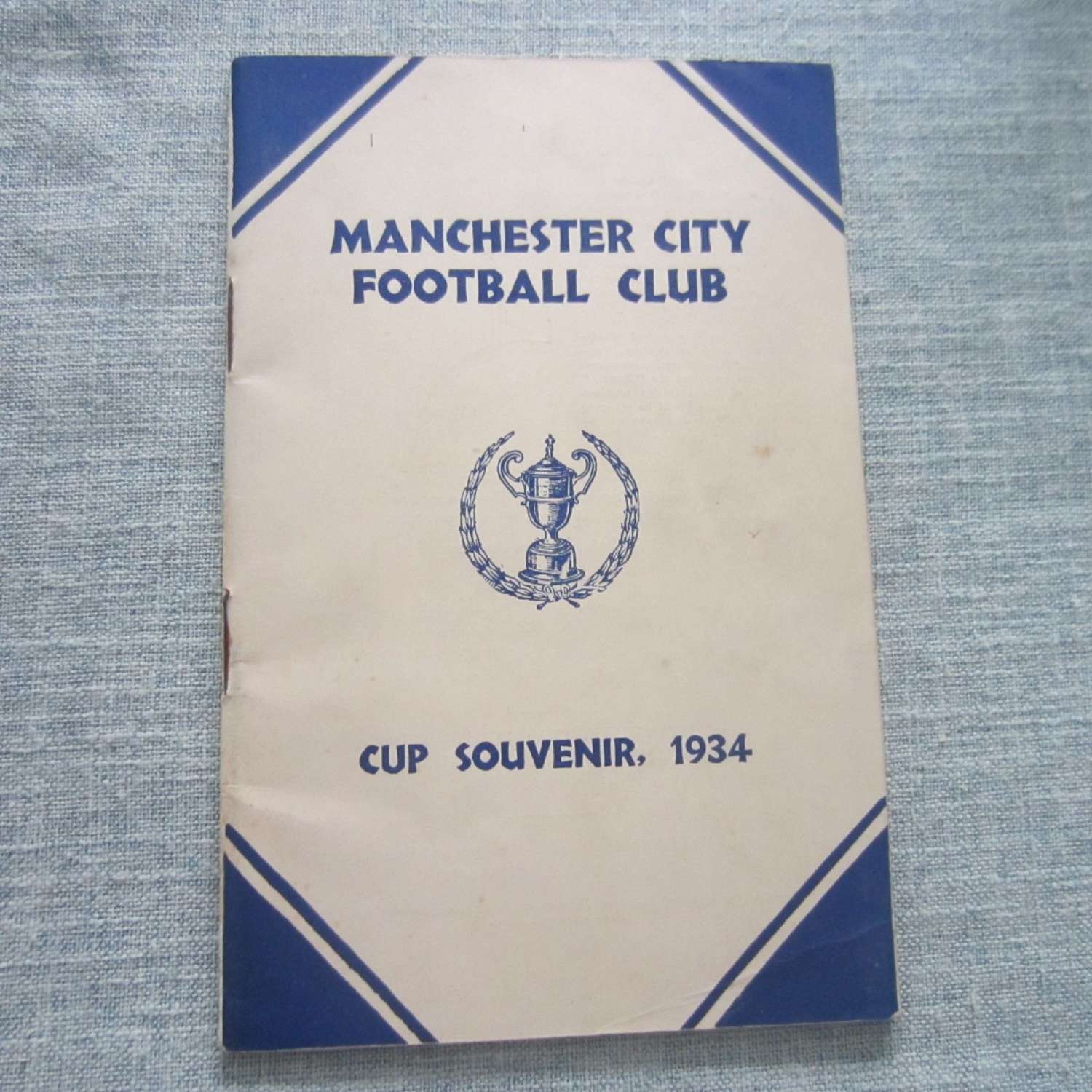 Manchester City 1934 FA Cup Cup Souvenir John McLuckie