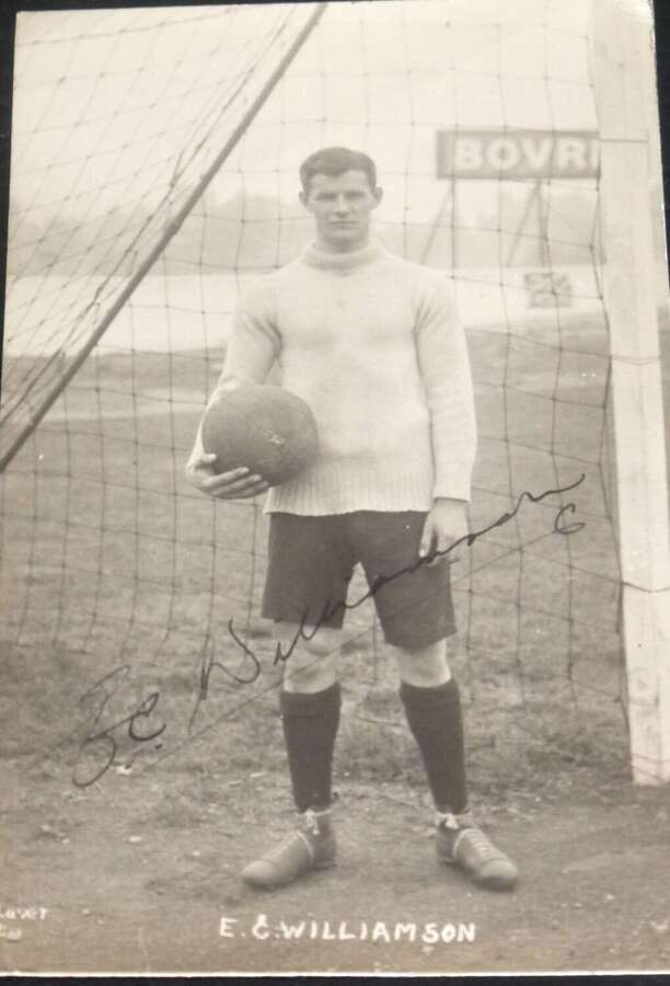 Ernest Clark Williamson Arsenal/Tottenham  Postcard 1916/23